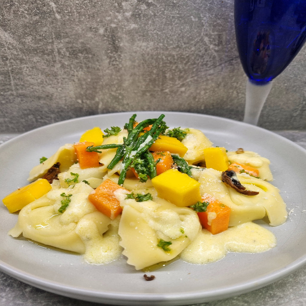 Black Attic  Creamy Mushroom Ravioli with Samphire